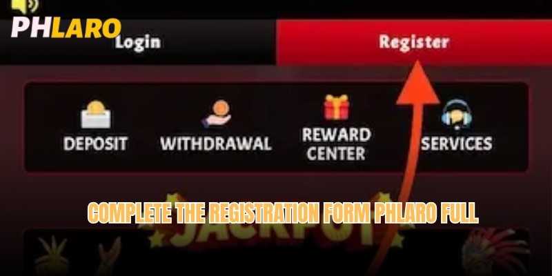 Complete the registration form Phlaro full